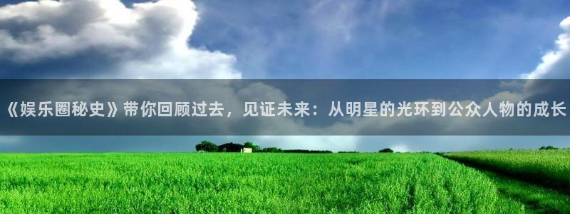 杏宇登录界面入口：《娱乐圈秘史》带你回顾过去，见证未来：从明星的光环到公众人物的